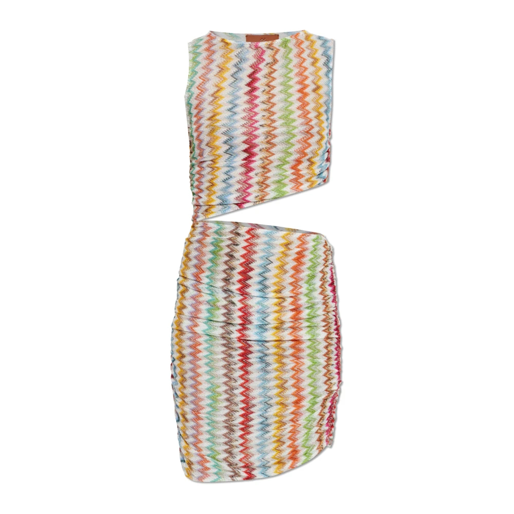 Missoni Damen Multicolor - Kleid Mit Dekorativem Schlitz - Dresses - Mehrfarbig -S