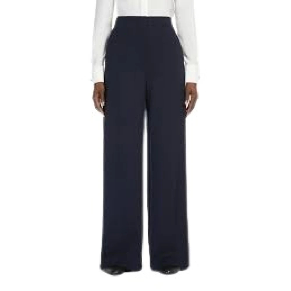 Max Mara Damen Blau - Stylische Hosen Für Einen Modestatement - Trousers - L