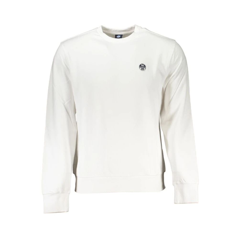 North Sails Herren Elfenbein Crewneck Sweatshirt Klassischer Stil Klein - Bild 4
