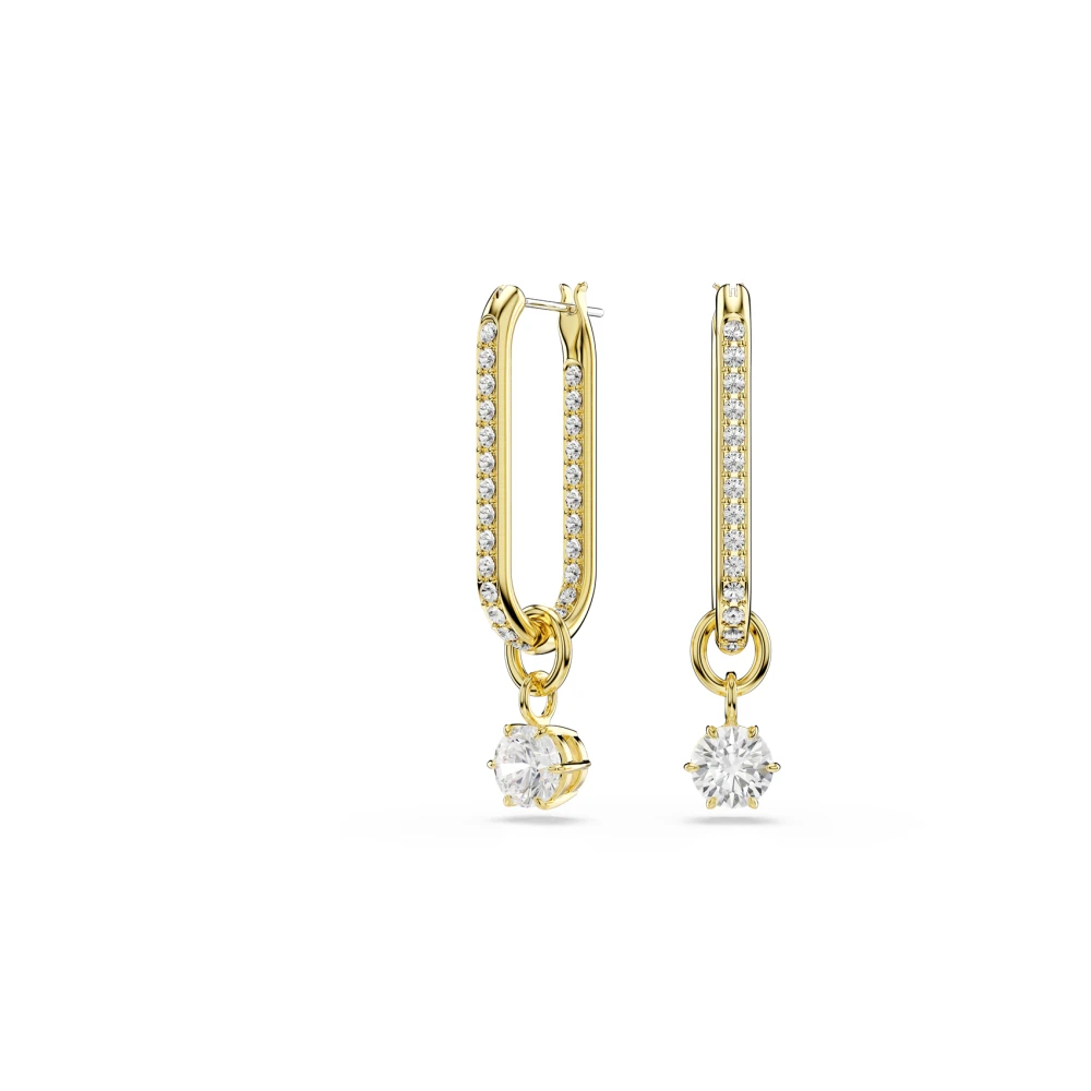 Swarovski Creolen Global Collection, Gelbgold, Weiß Metall für Damen 5728587, Christ - Bild 8