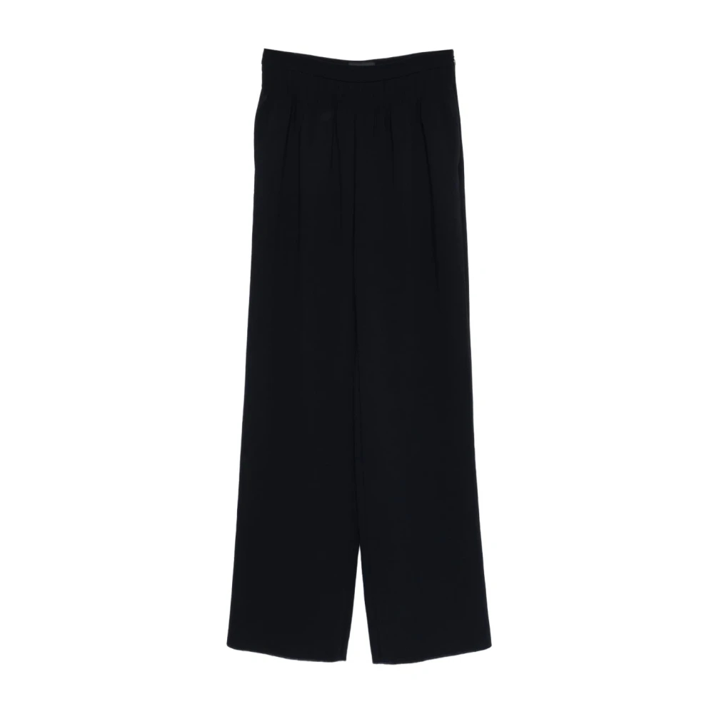 Emporio Armani Damen Schwarz - Capsule Pre Elasticated Hosen - Trousers - K - Xs