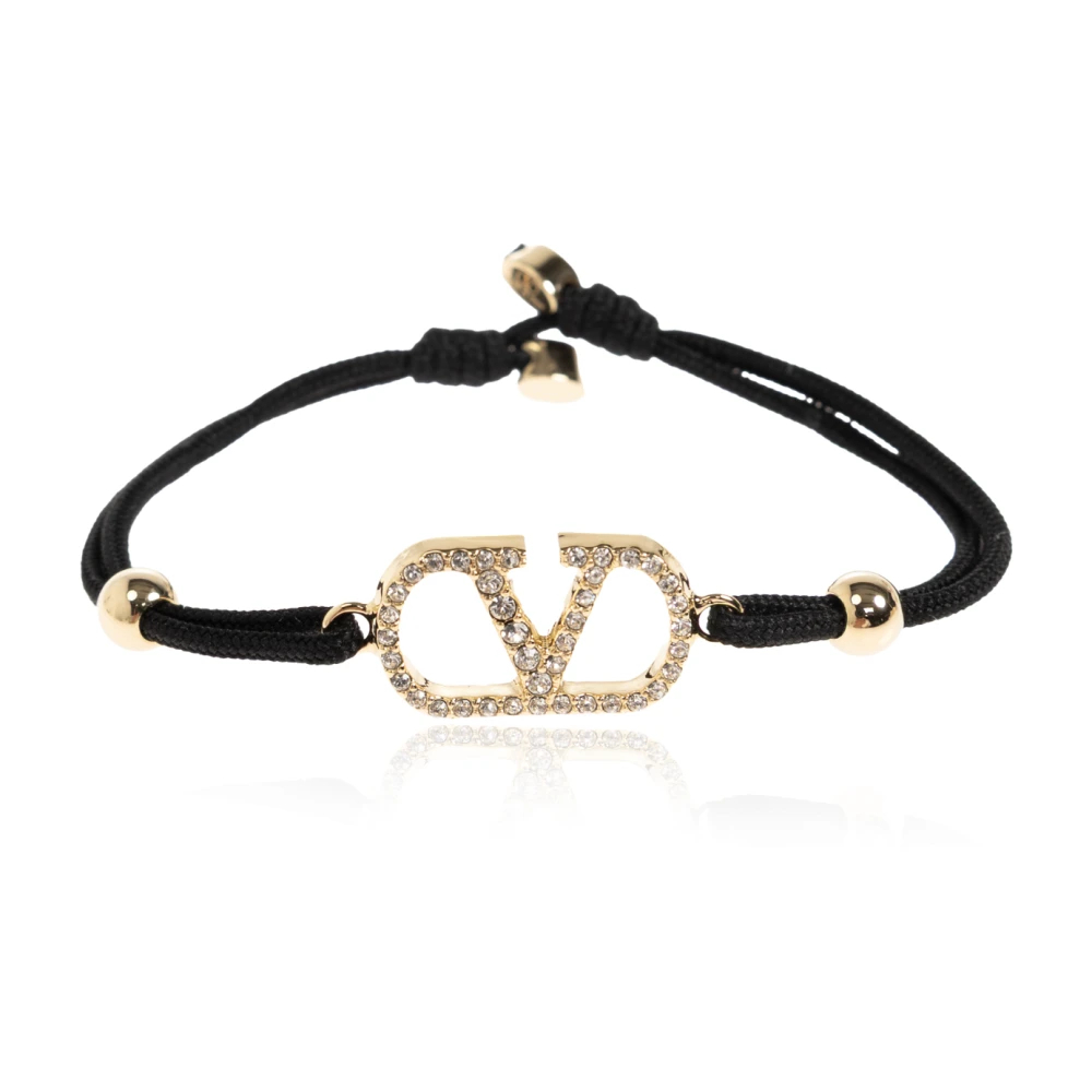 Valentino Garavani - Verstellbares Armband Mit Swarovski Kristallen - Accessories - Damen - Schwarzk - One Size
