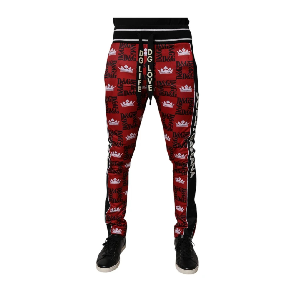 Dolce & Gabbana Herren Multicolor - Jogginghose Mit Logo-Print - Trousers - Mehrfarbig - Xs
