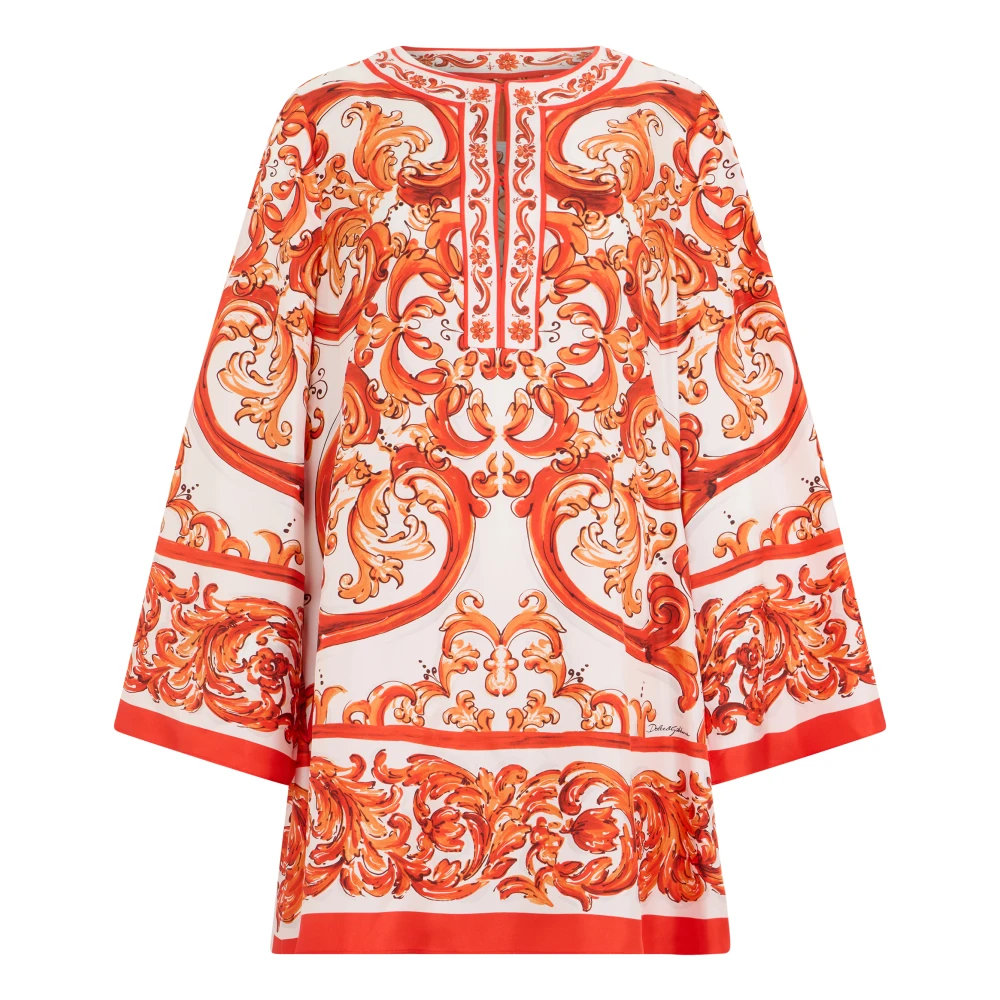 Dolce&Gabbana Kaftan Majolica Aus Seiden-Twill De Größe 40 - MyTheresa - Bild 3