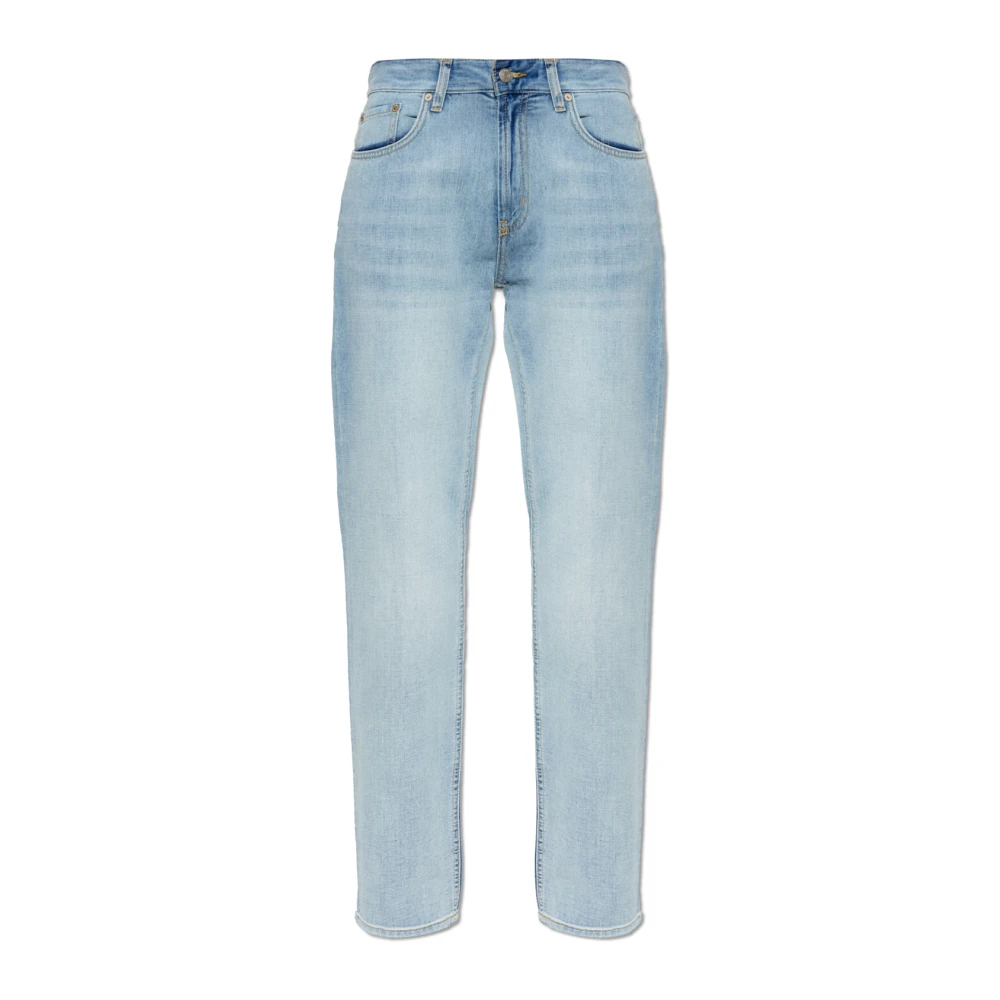 Emporio Armani Herren Blau - Jeans Mit Logo-Förmiger Applikation - Jeans - W32