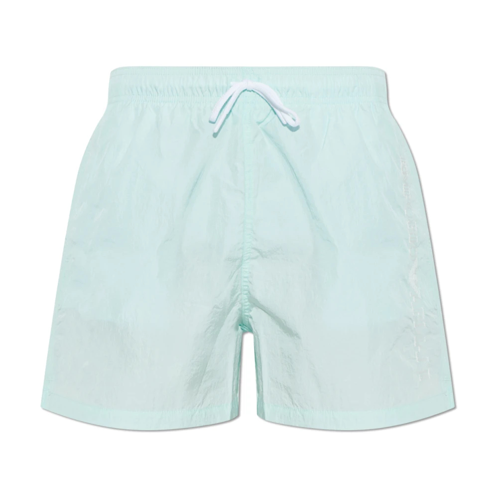 Emporio Armani Herren Blau - Badeshorts Mit Gesticktem Logo - Swimwear - Xl