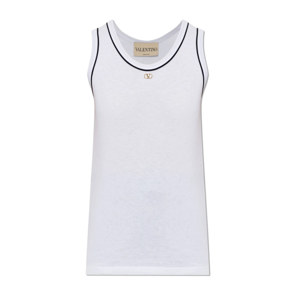 Valentino Garavani - Top Mit Applikation - Tops - Damen - Weiß - Xs