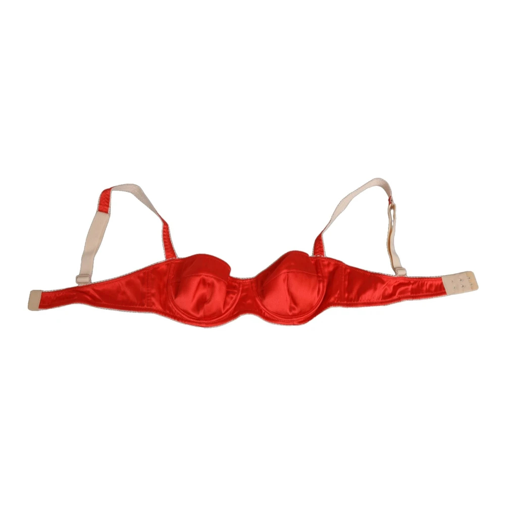 Dolce & Gabbana Damen Rot - Er Seidensatin Balconette-Bh - Underwear - M