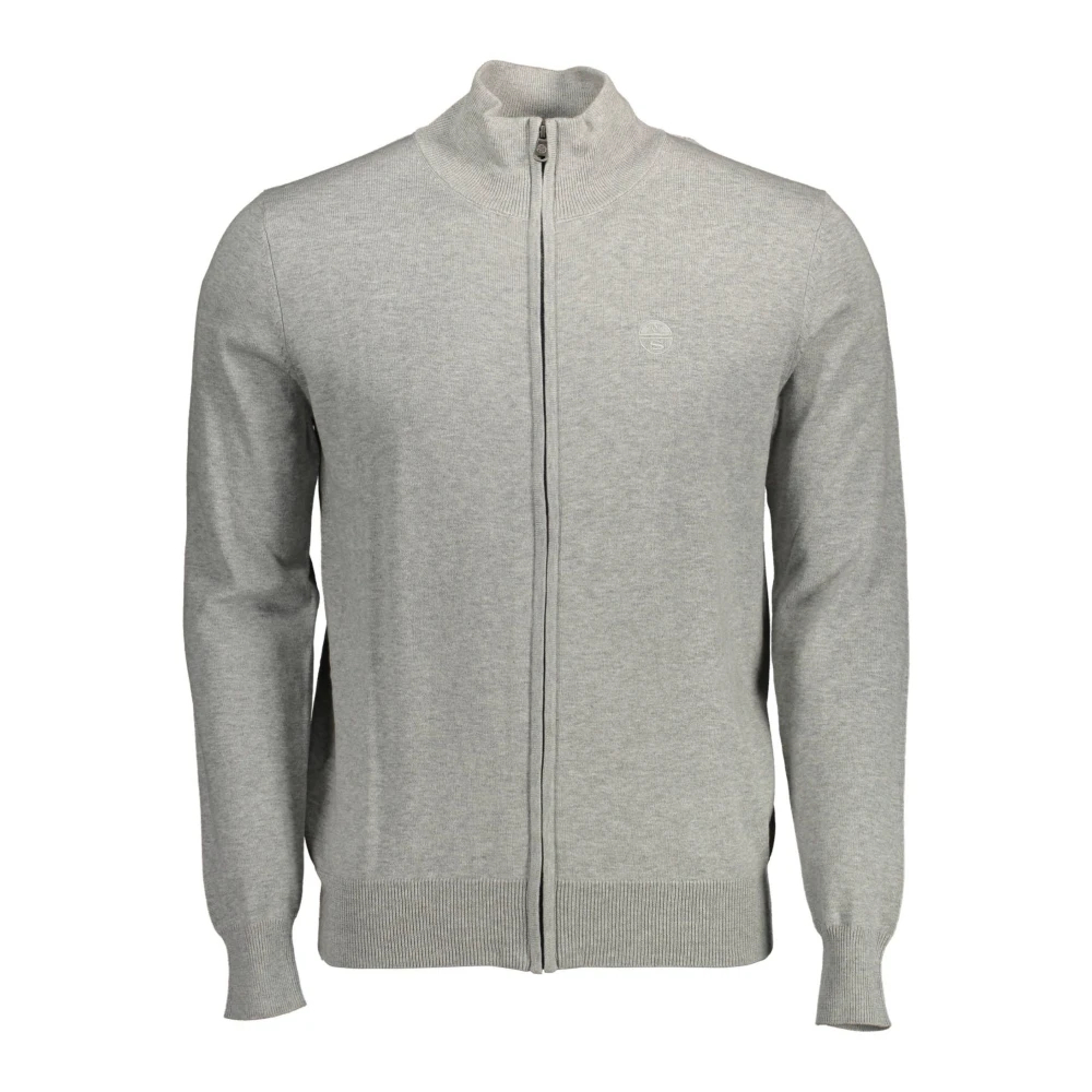 North Sails Herren Grau Zip-Up Strickjacke Klassische Passform 2XL - Bild 7