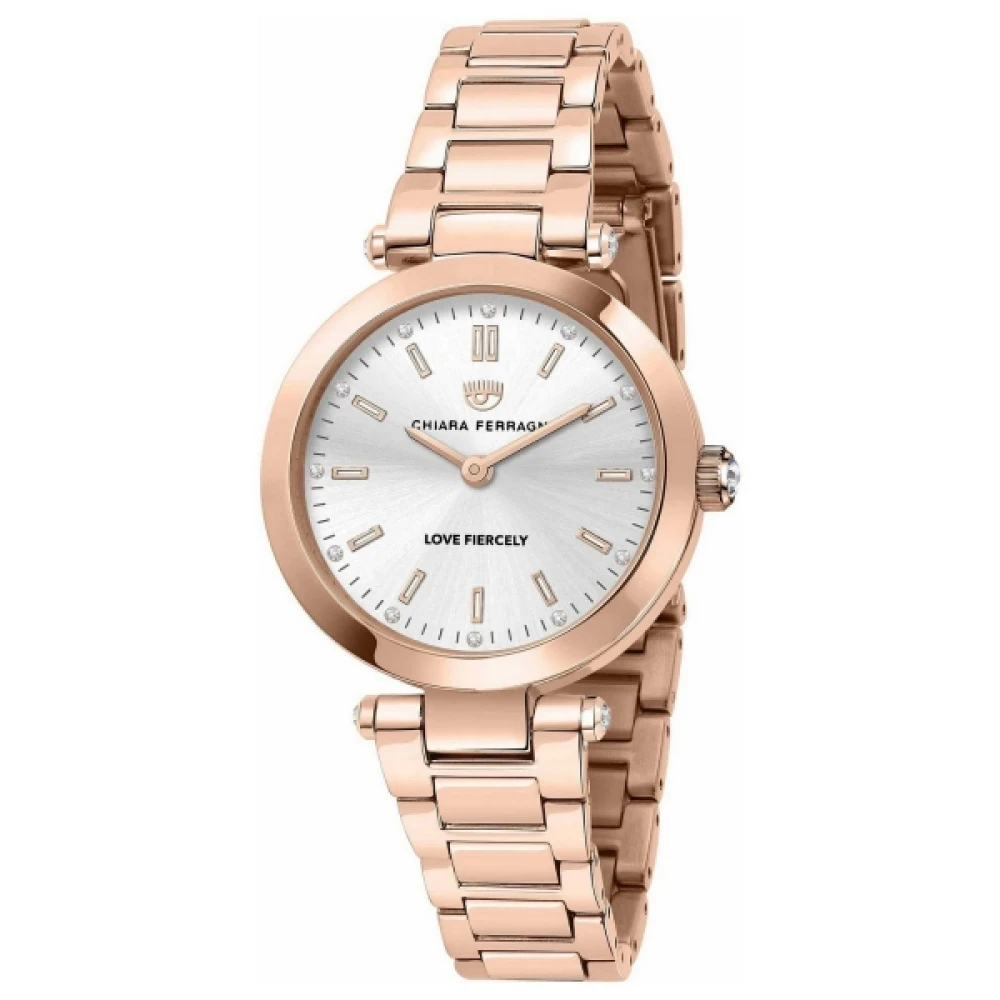 Chiara Ferragni Collection Damen Rosa - Pinkfarbene Armbanduhr Aus Edelstahl - Accessories - One Size