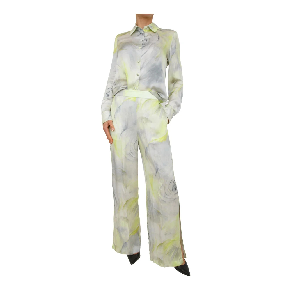 Blugirl Damen Multicolor - Pant Lungo Raso Stampato - Trousers - Mehrfarbig -2Xs