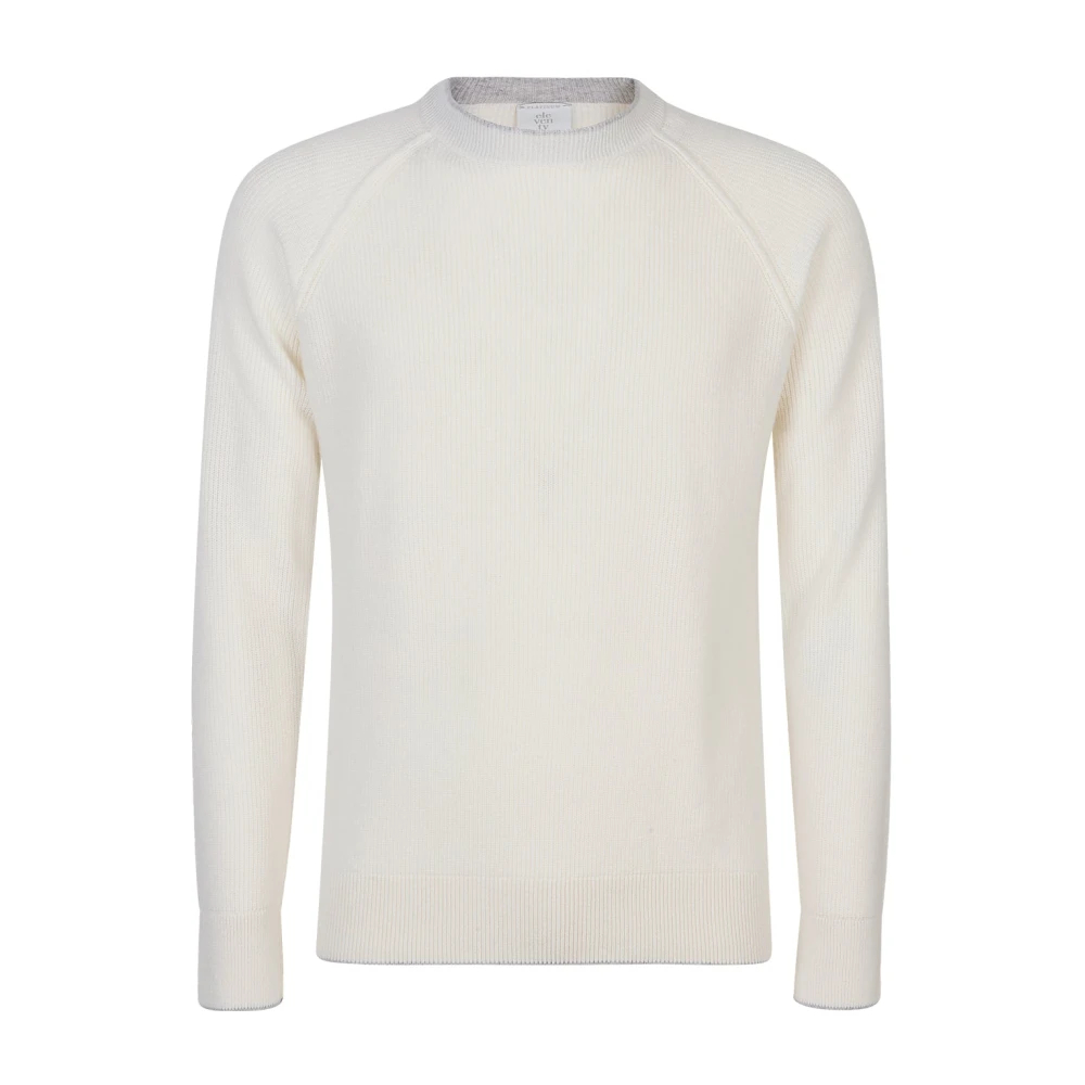 Eleventy Herren Weiß - Maglia Girocollo Costa Inglese - Knitwear - S
