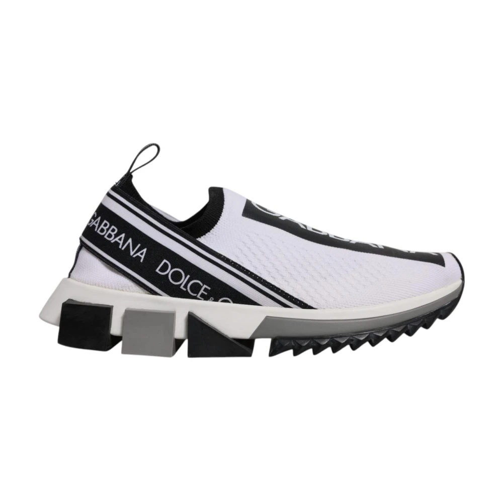 Dolce & Gabbana Damen Weiß - Schwarz Slip On Sorrento Sneakers - Shoes - 37 Eu