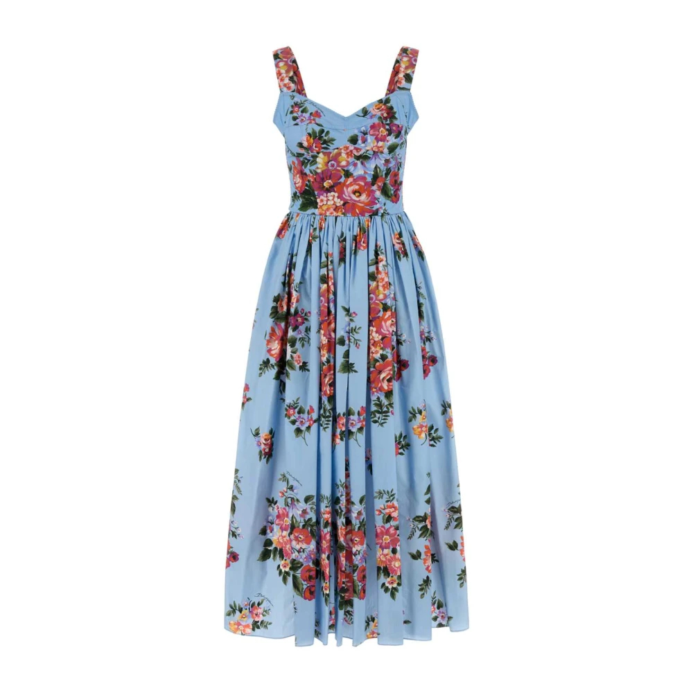Dolce & Gabbana Damen Multicolor - Kleid Mit Blumenstrauß-Print - Dresses - Mehrfarbig - 3XL