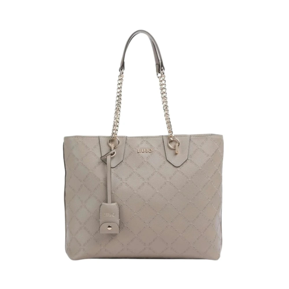 Liu Jo Damen Beige - Stilvolle Einkaufstasche Mit Reißverschluss - Bags - One Size