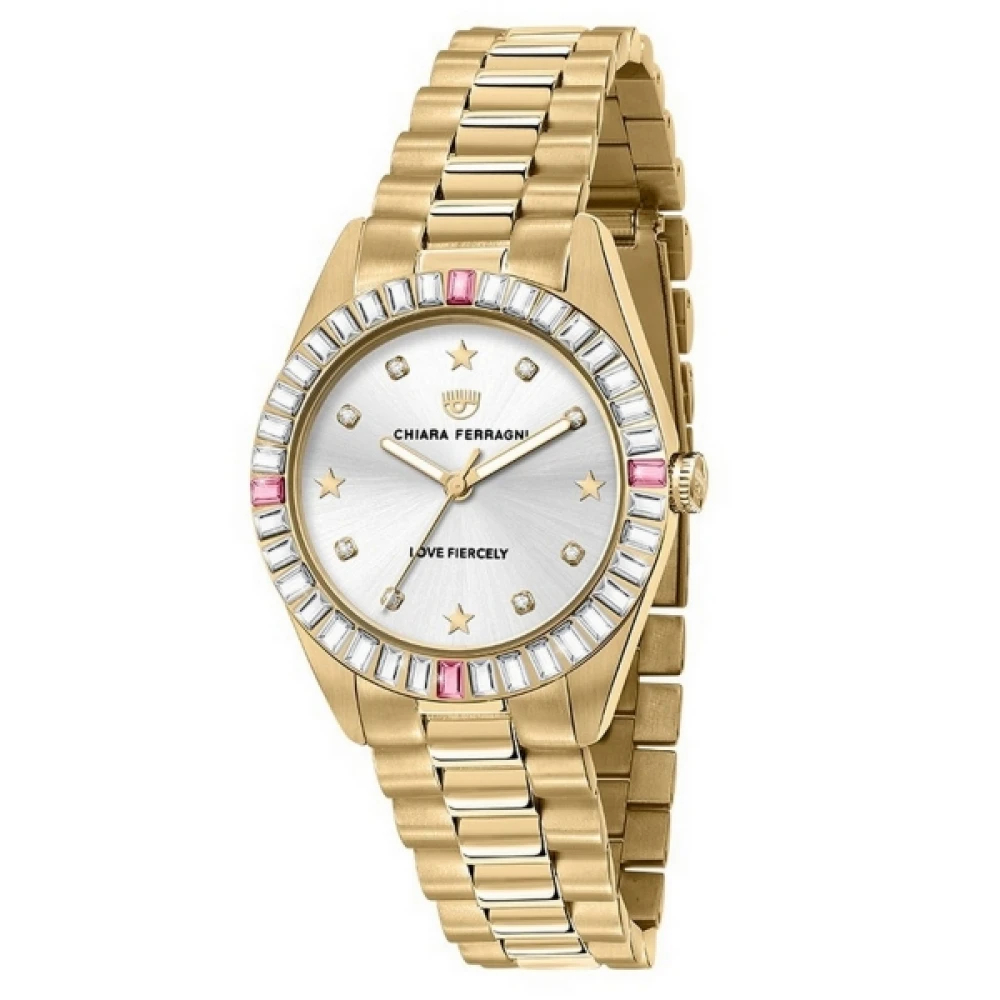 Chiara Ferragni Collection Damen Gelb - Goldfarbene Quarzuhr Aus Edelstahl - Accessories - One Size