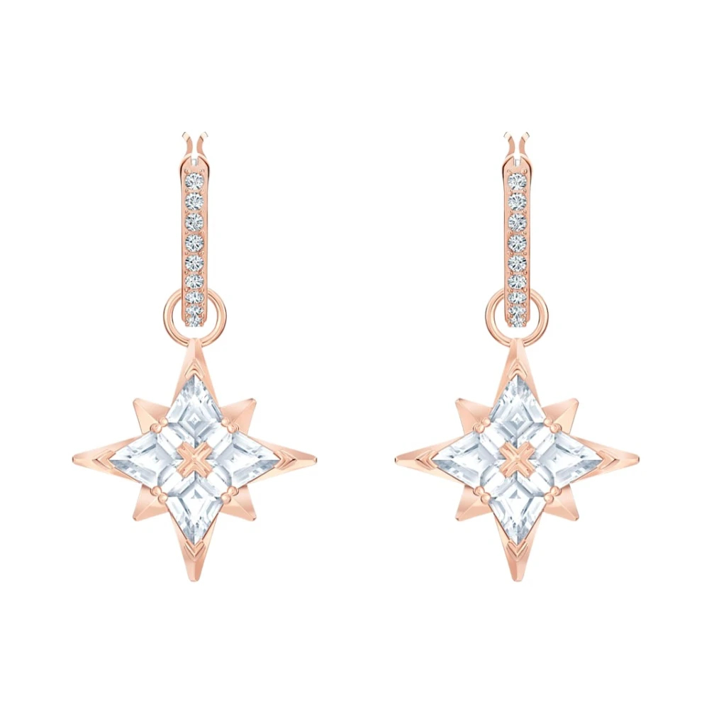 Swarovski - Crystal Drop Earrings - Accessories - Damen - Rosa - One Size - Image 5