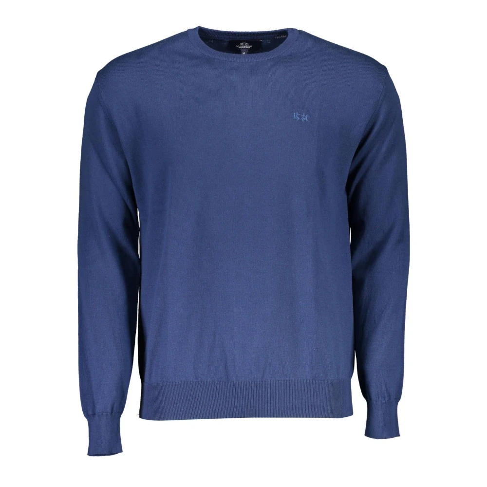 La Martina, Herren, Pullover, Blauer Baumwollpullover für Männer, Blau, (M) - Bild 5