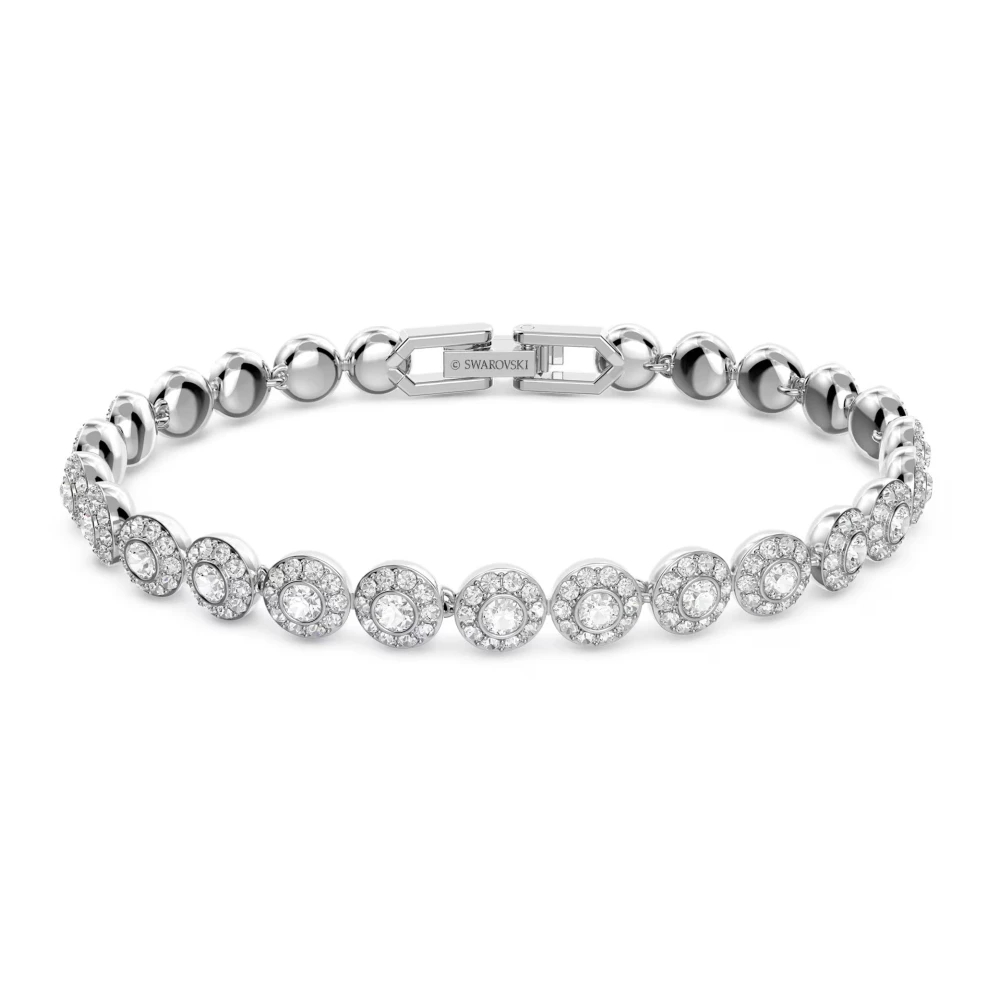 Swarovski - Angelic Armband In Weiß- 5071173 - Zeitlose Eleganz Mit Funkelndem Kristallpavé- Rhodiniert - Accessories - Damen - Grau - One Size - Bild 10