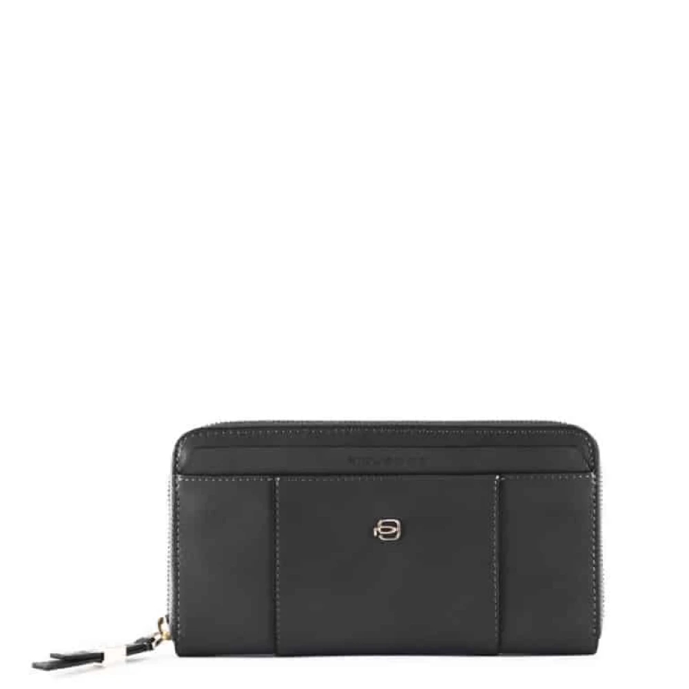 Piquadro Damen Schwarz - Circle Zip Around Brieftasche - Accessories - K - One Size