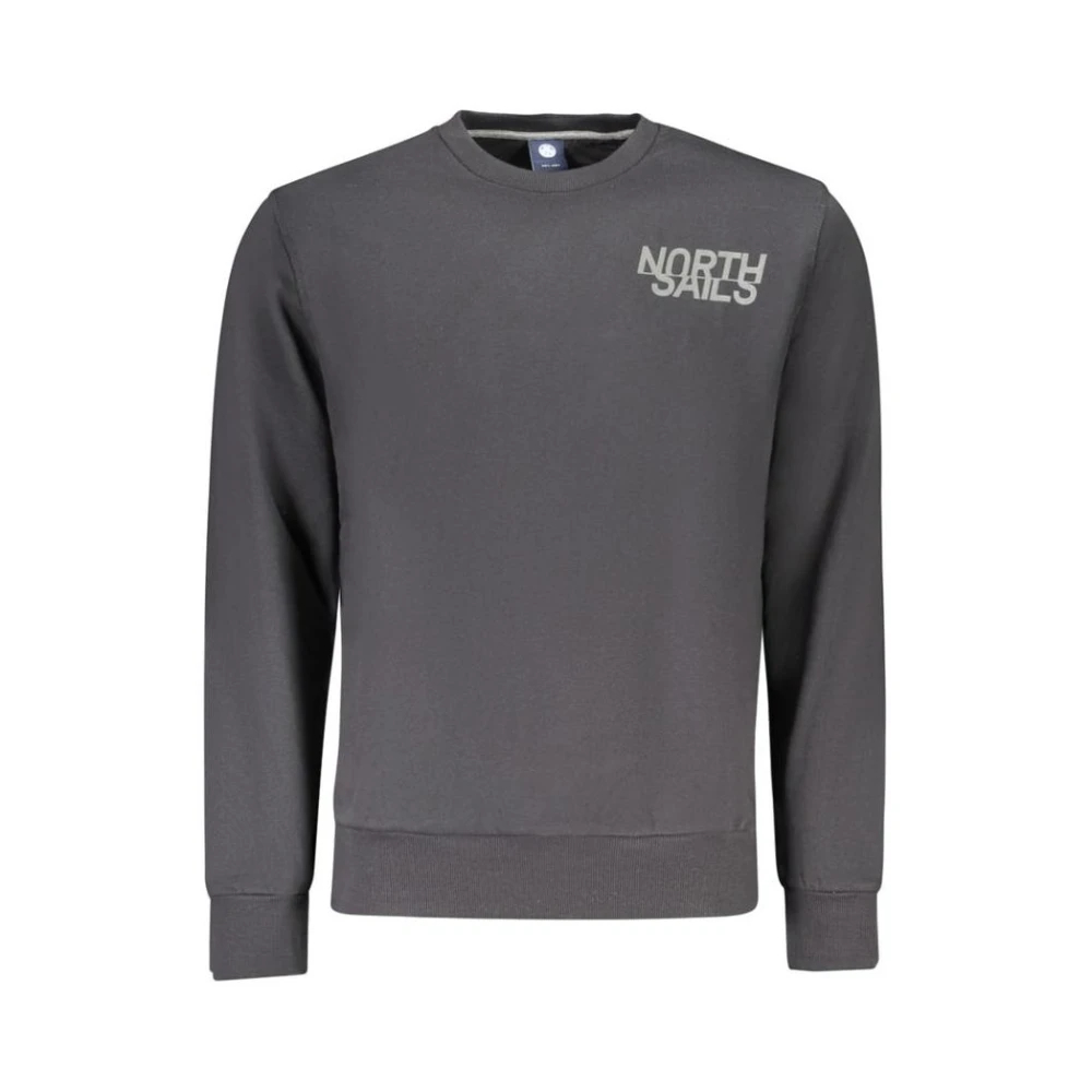 North Sails Herren Schwarz Es Baumwoll Sweatshirt Mittel - Bild 6