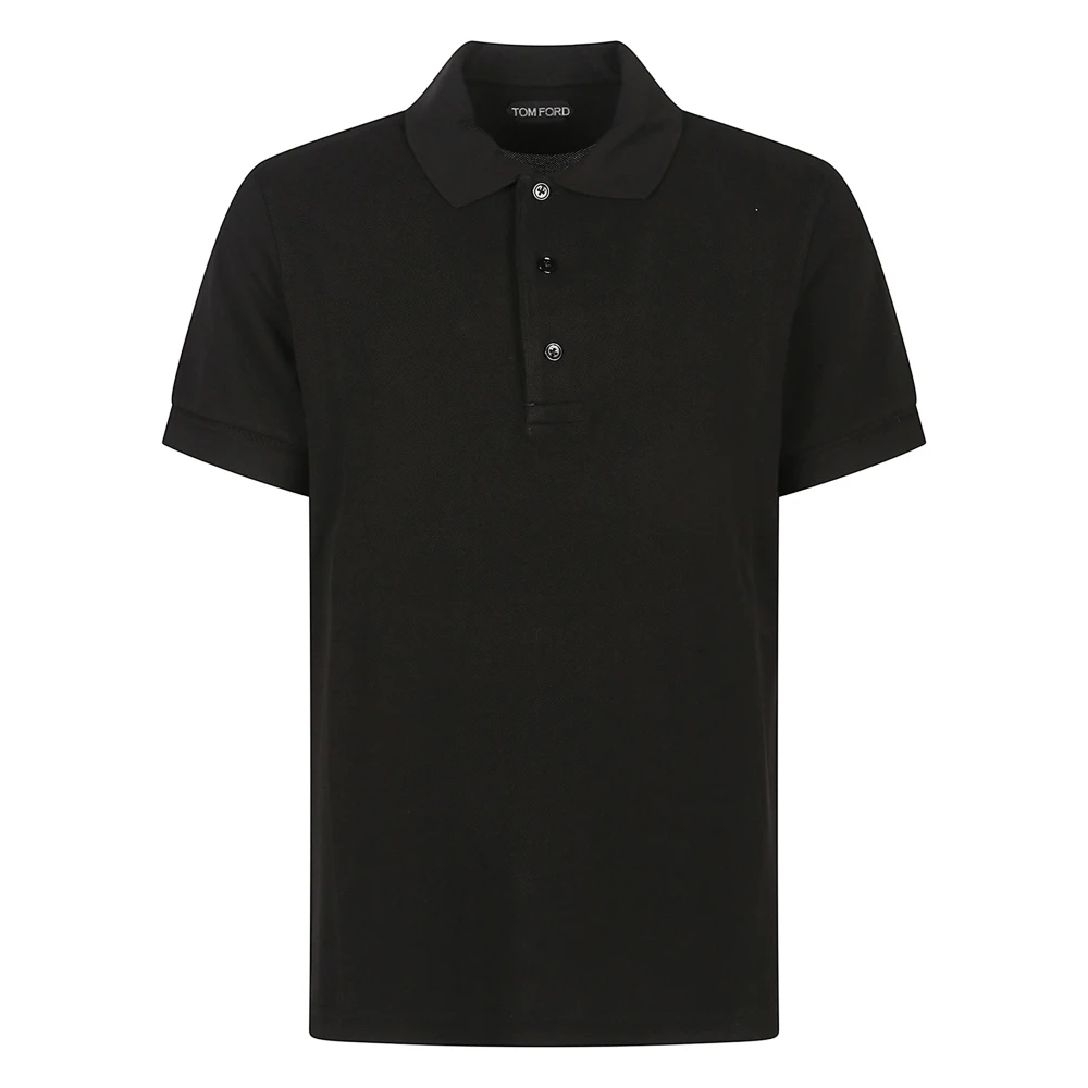 Tom Ford Herren Schwarz - Es Poloshirt Kurzarm - Tops - K - M