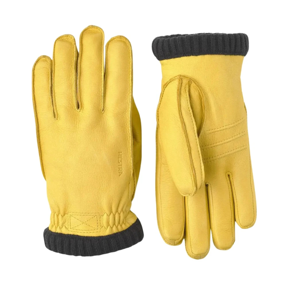 Hestra - Deerskin Primaloft Rib Handschuhe- Gelb - Accessories - Herren - Gelb - 10 In