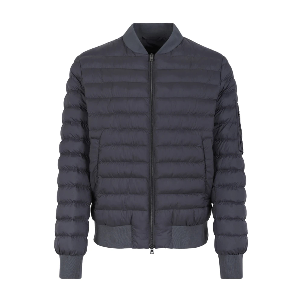 Herno Herren Grau - Gesteppte Daunen-Bomberjacke - Jackets - 2XL