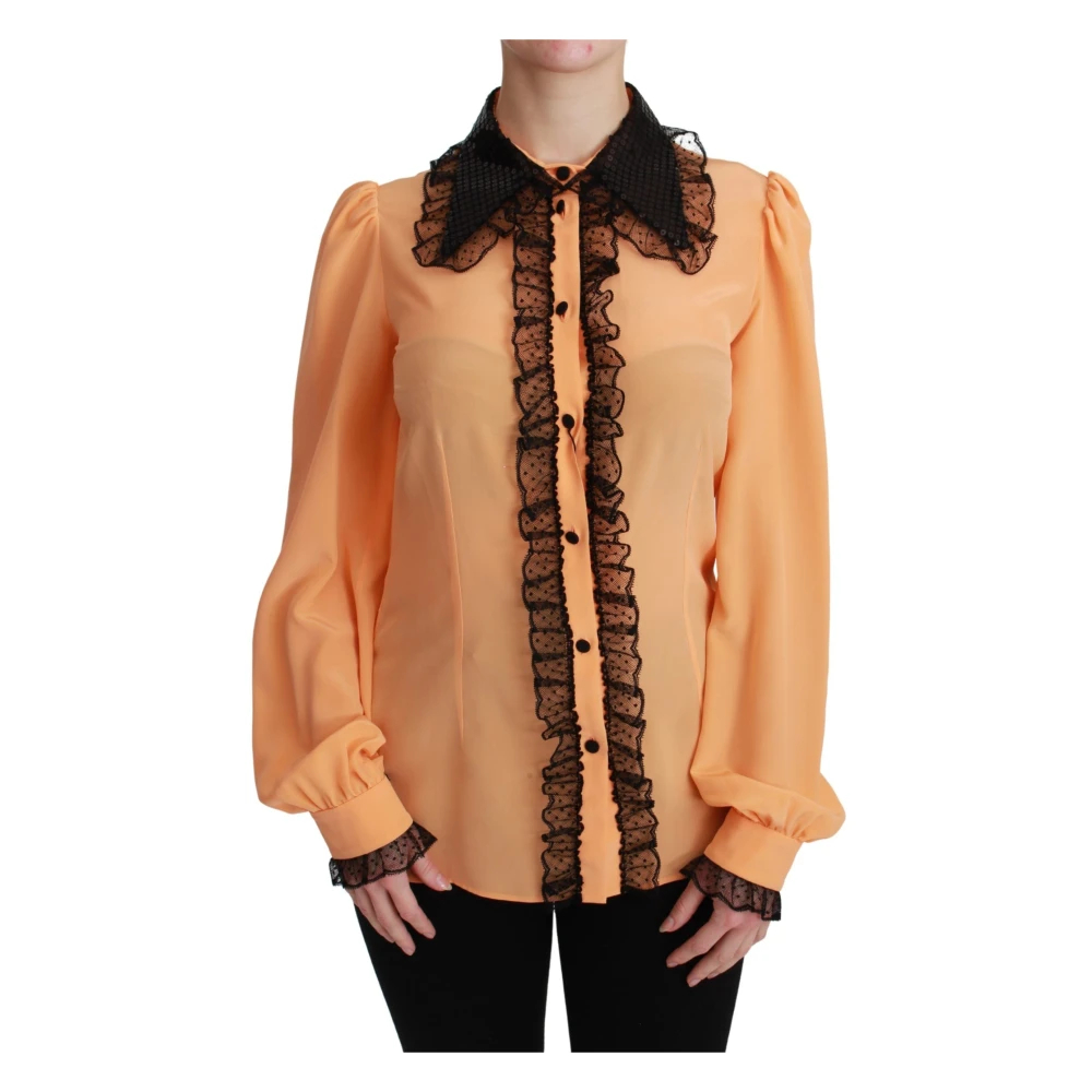 Dolce & Gabbana Damen Gelb - Langärmlige Blusenshirt - Blouses & Shirts - Xs
