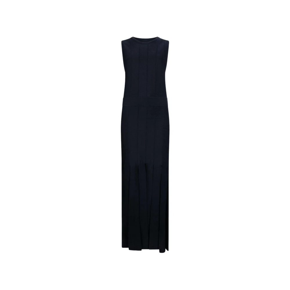 Liu Jo Damen Schwarz - Strickkleid Mit Fransen - Dresses - K - Xs