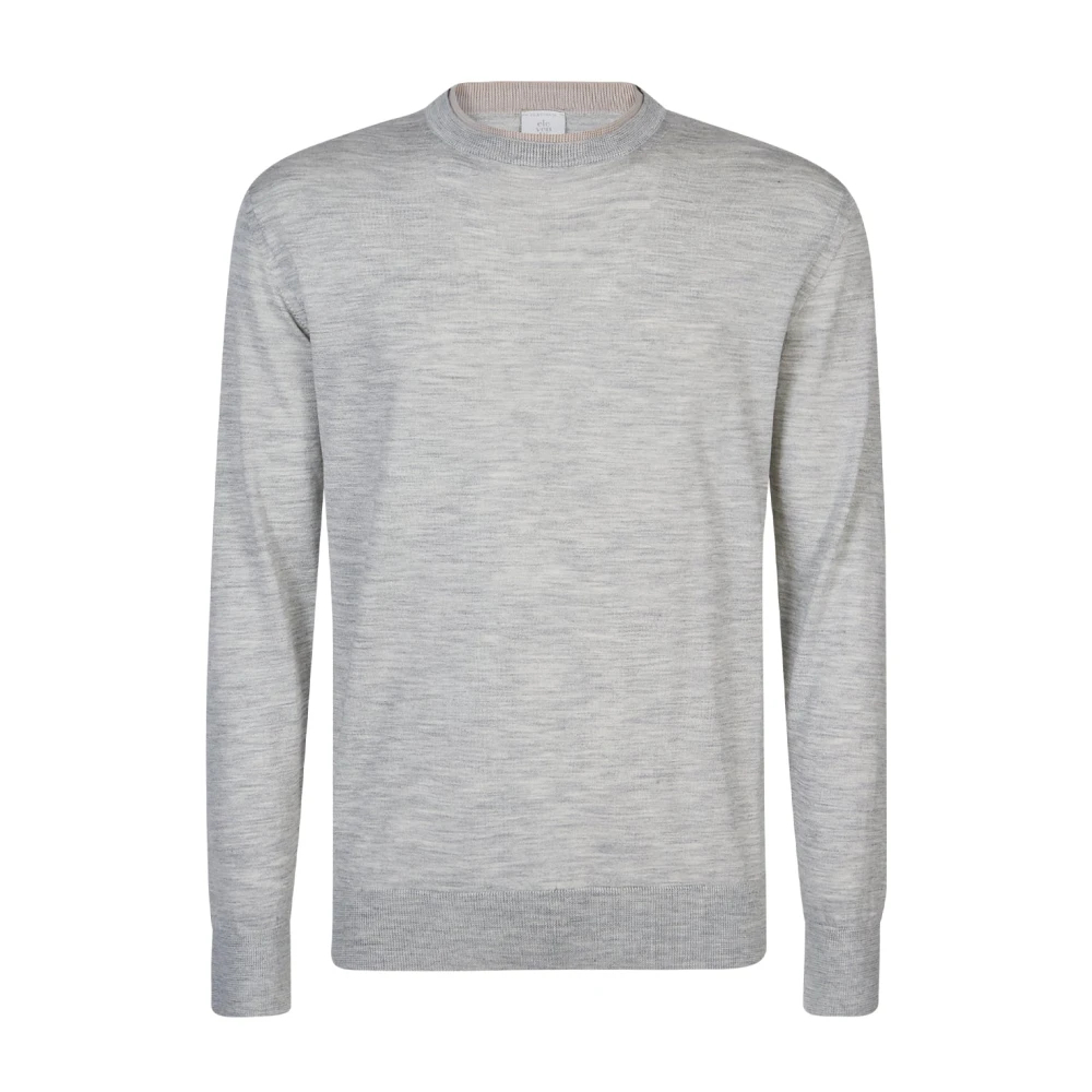 Eleventy Herren Grau - Langärmliger Rundhals-Pullover - Knitwear - S