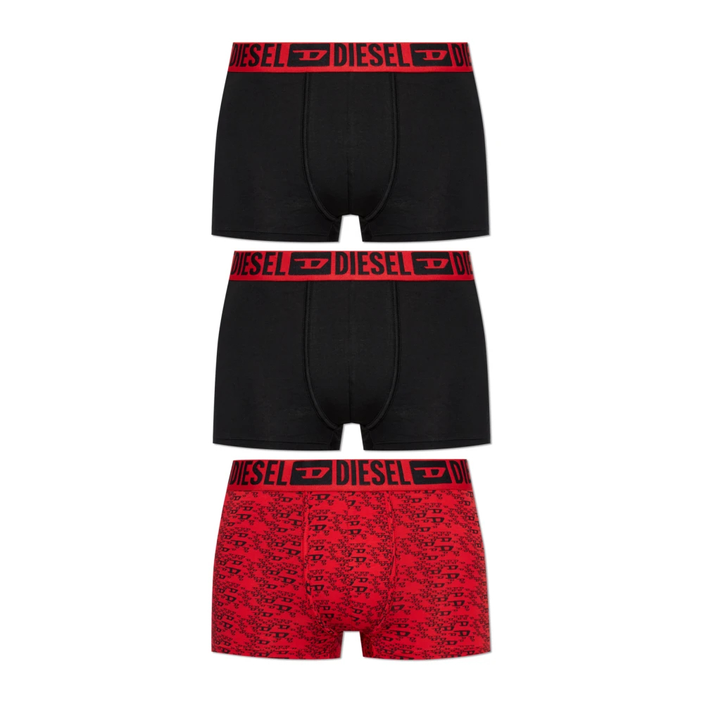 Diesel Herren Schwarz - Mike-D-Core-3Pack - Underwear - K - 2XL