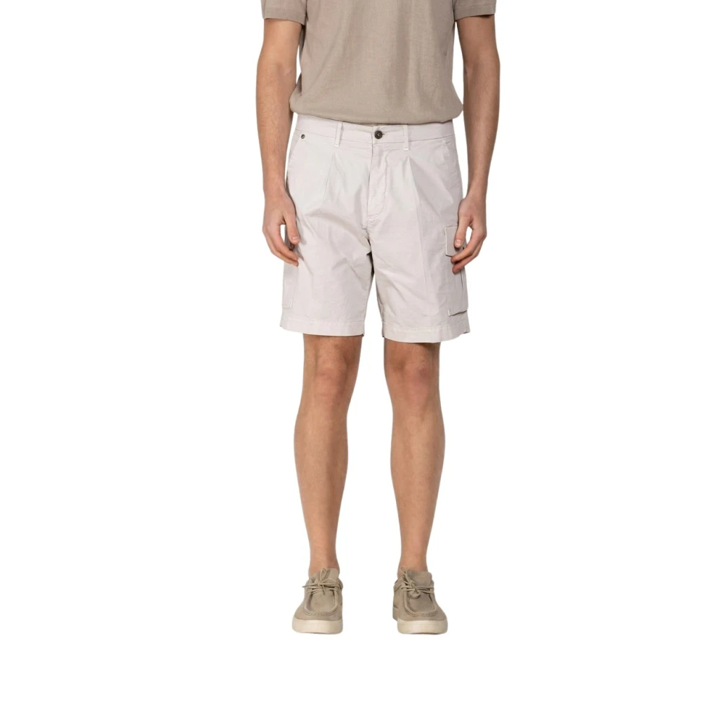 Mason's Herren Weiß - Cargo Bermuda - Shorts - L