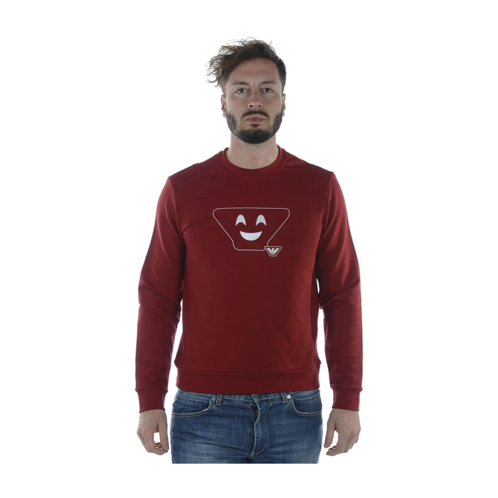 Emporio Armani Herren Rot - Sweatshirt Hoodie - Sweatshirts & Hoodies - M