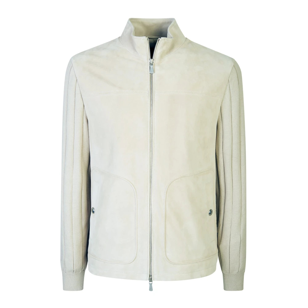 Eleventy Herren Beige - Giubbino Bimaterico - Jackets - 3XL