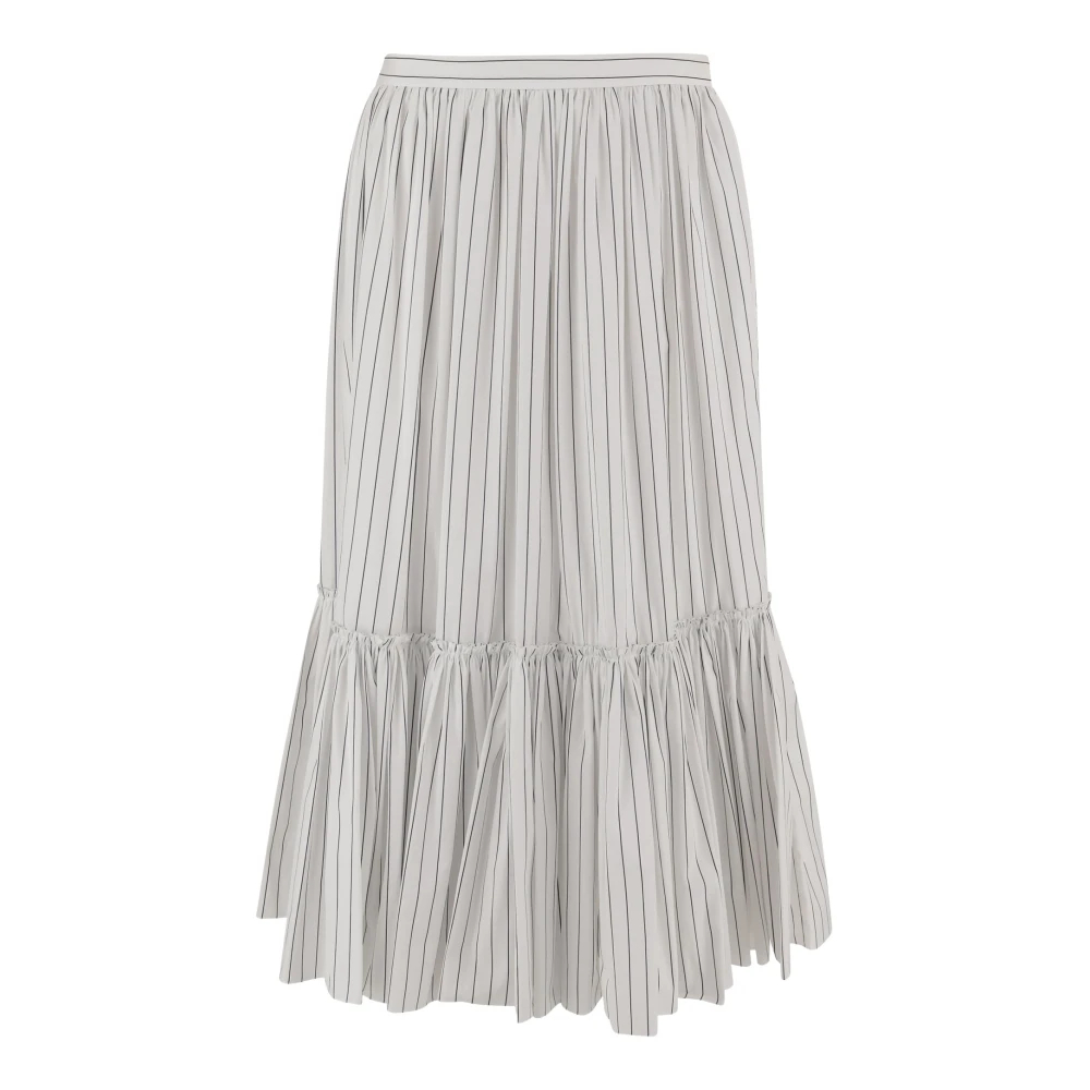 Jil Sander Damen Weiß - Leichter Baumwollrock - Skirts - Xs