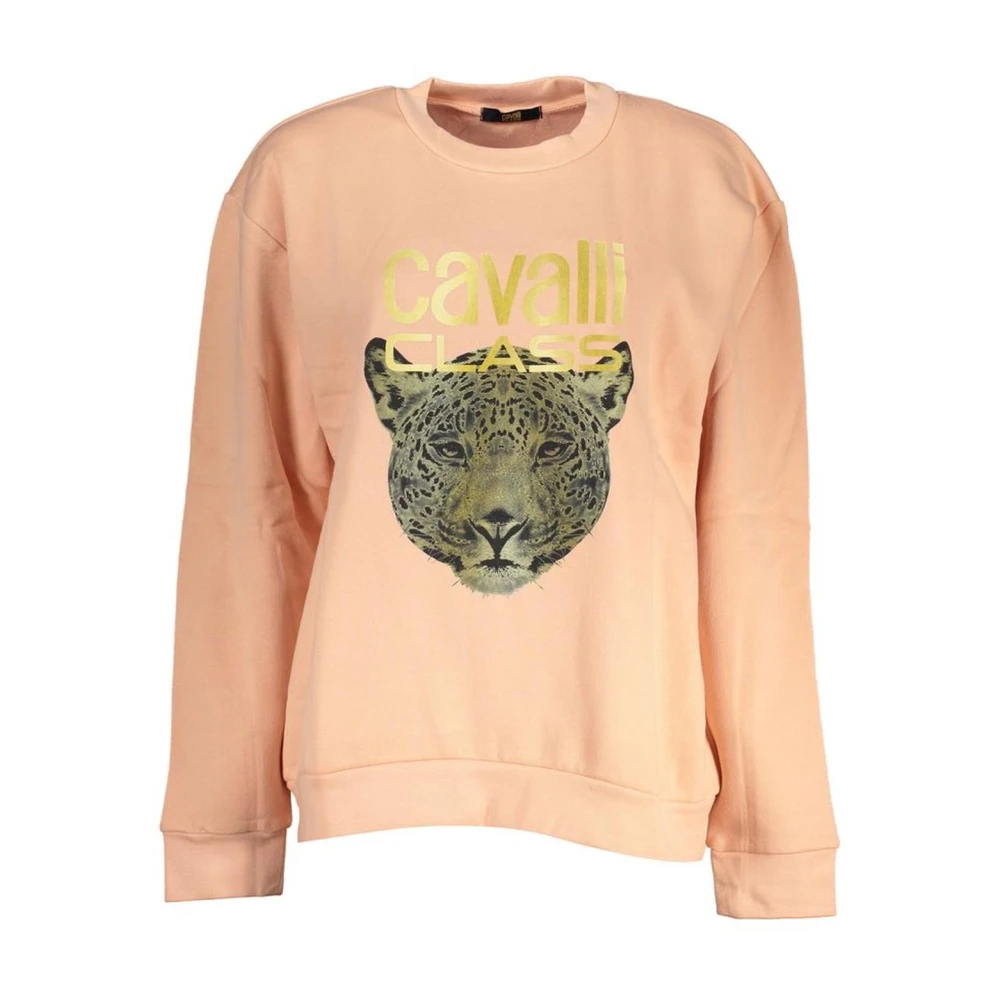 Cavalli Class Damen Pfirsich Jaguar Sweatshirt Mittel - Bild 6