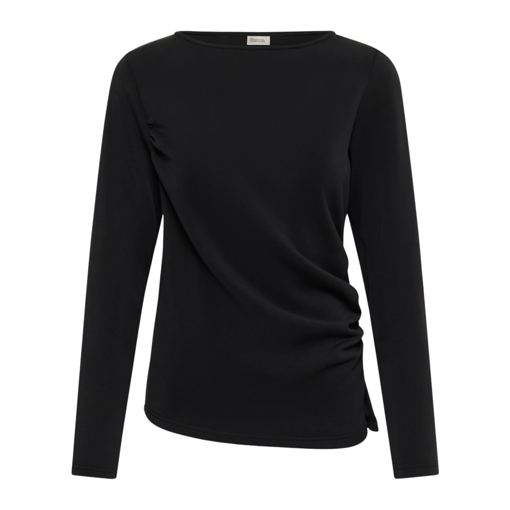 My Essential Wardrobe Damen Langarmshirts Schwarz Gr. Klein - Bild 5