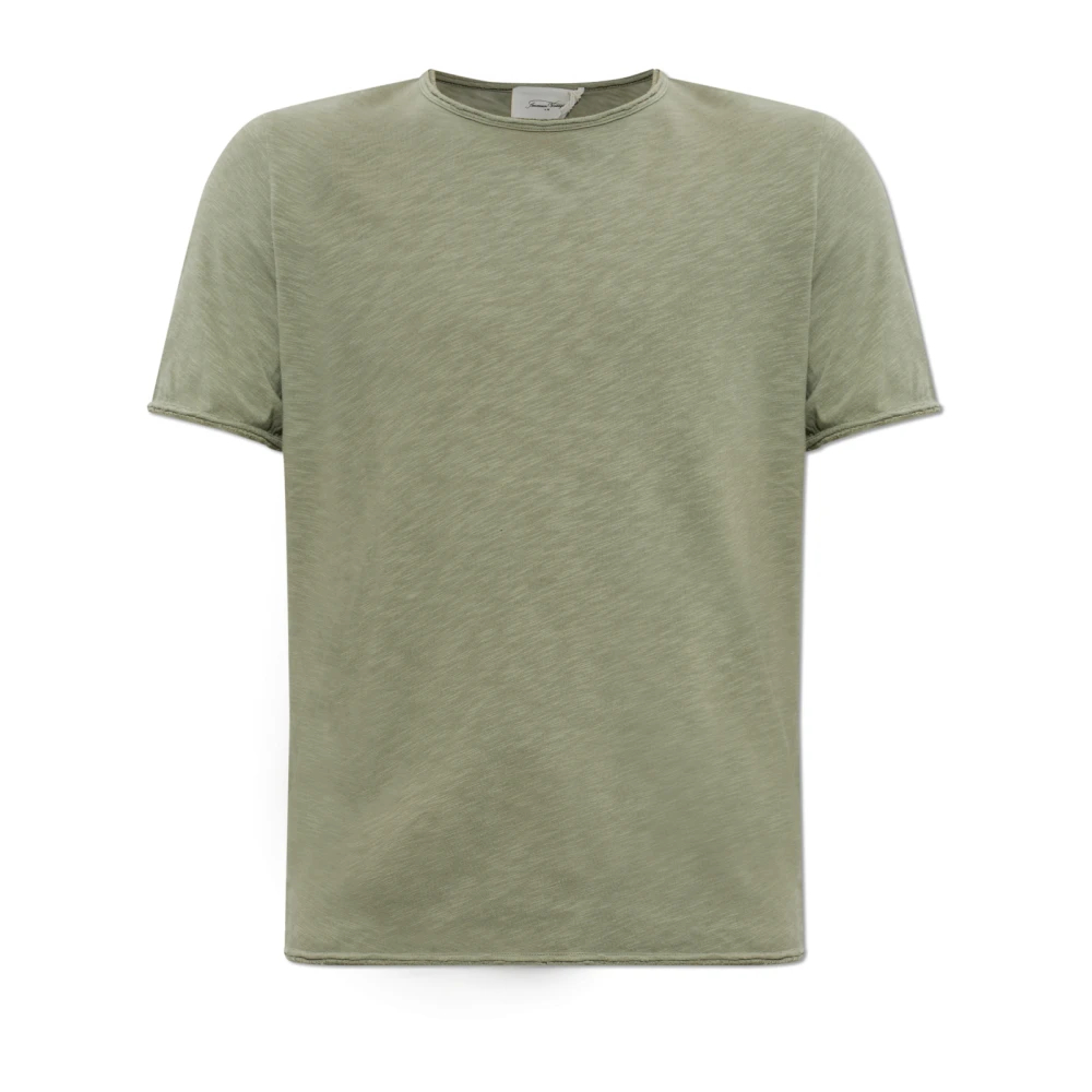 American Vintage Herren Grün - Sonoma Raw-Edge T-Shirt - Tops - S