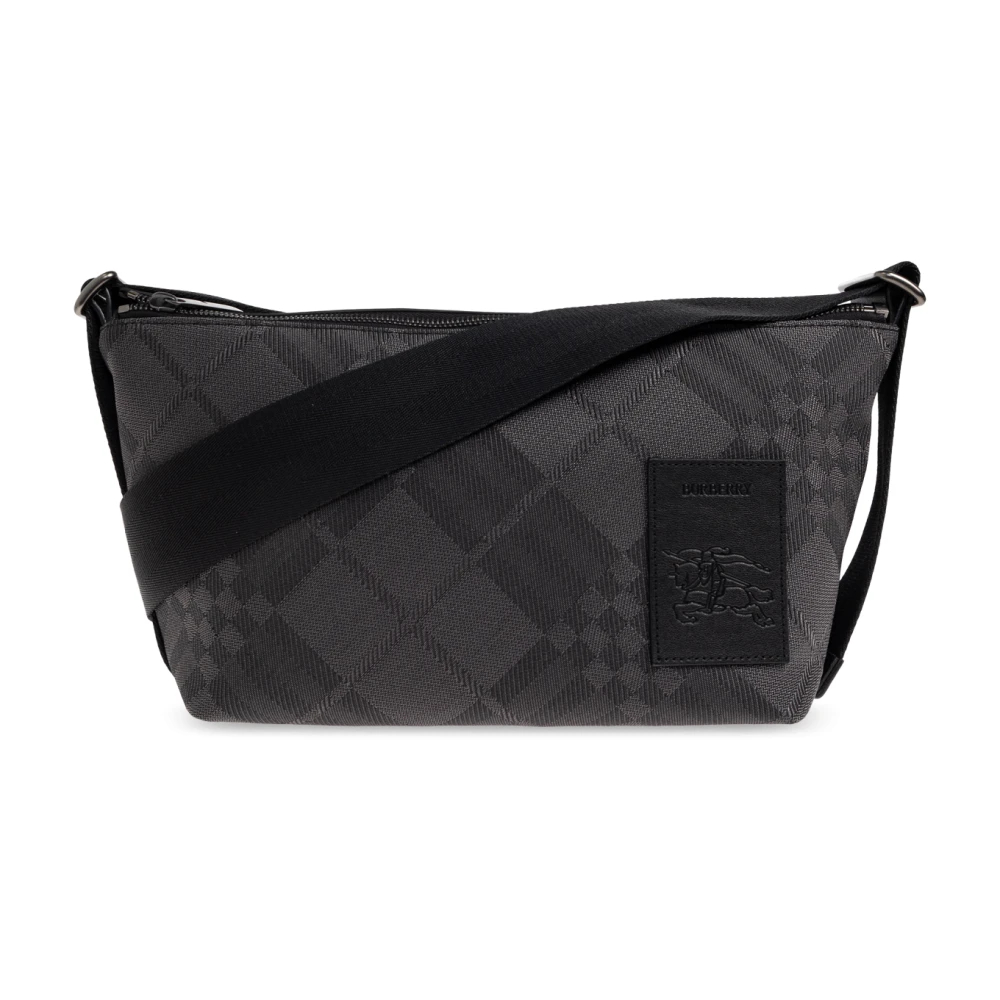 Burberry Herren Schwarz - Schultertasche Mit Logo - Bags - K - One Size