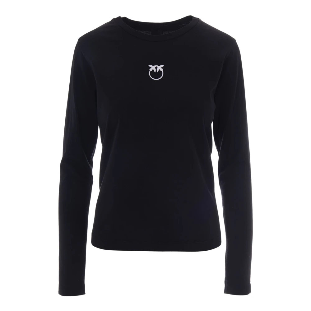 Pinko Damen Schwarz - Pullover Mit Logo Love Birds - L - Bild 3