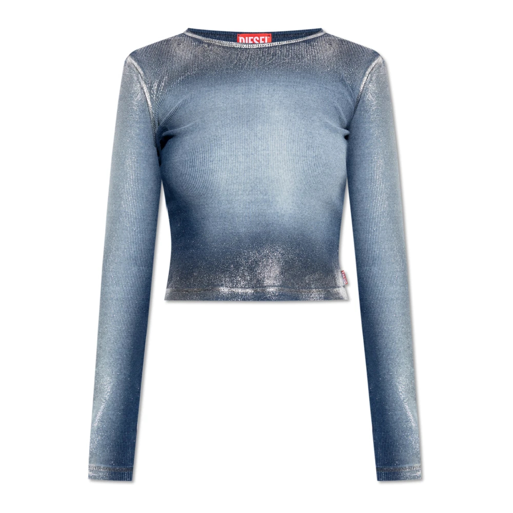 Diesel Damen Blau - Langärmeliges Top - Tops - 2XS