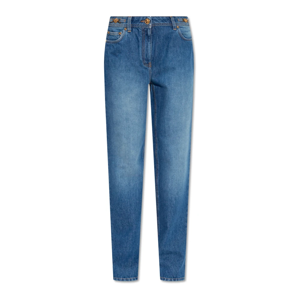 Versace Damen Blau - Jeans Mit Logo - Jeans - W28