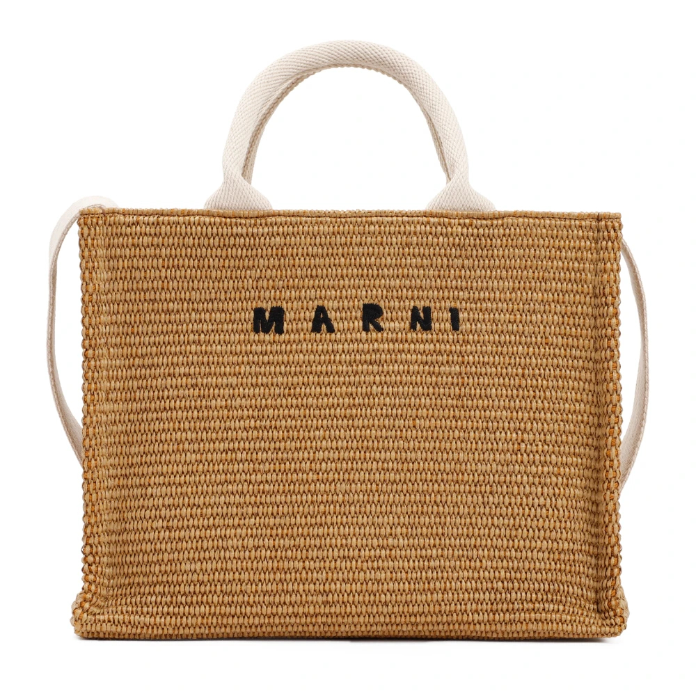 Marni Damen Braun - Raffia Tote Bag - Bags - One Size