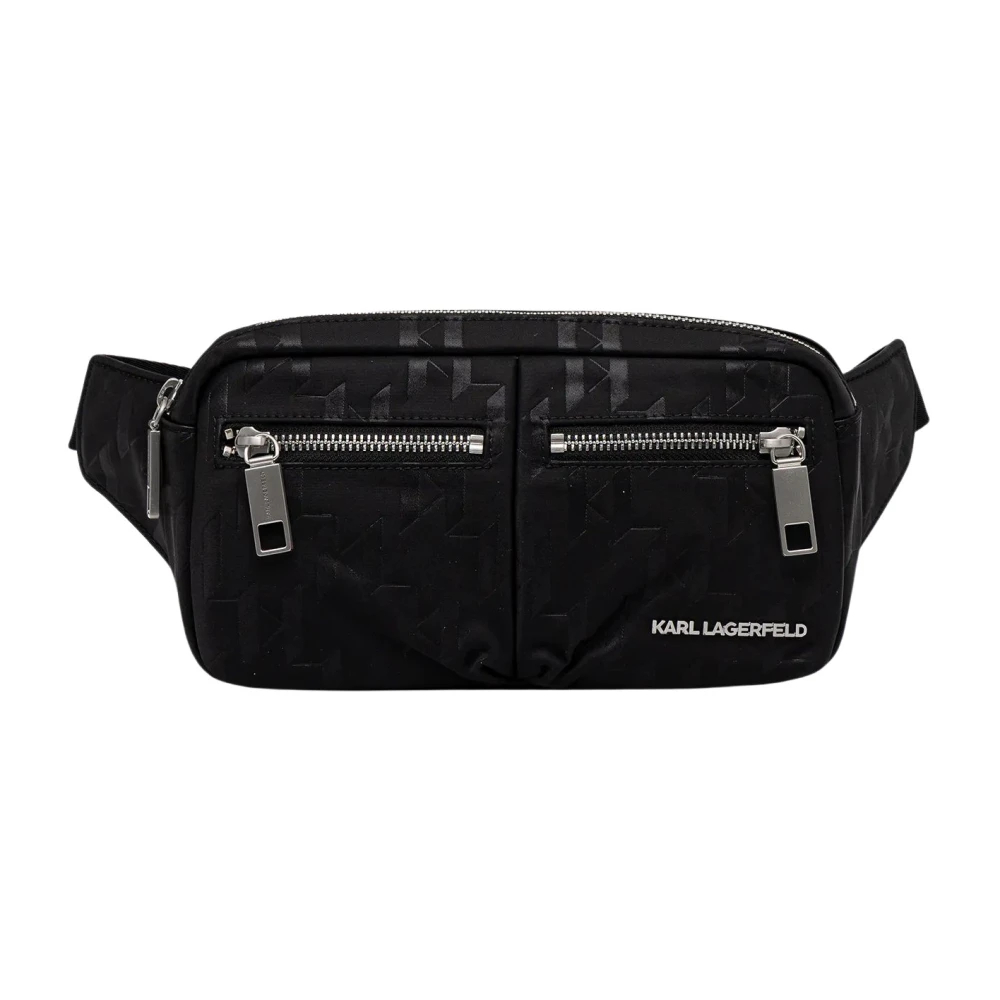 Karl Lagerfeld Herren Schwarz Gürteltasche﻿ A3m30164 - Image 4