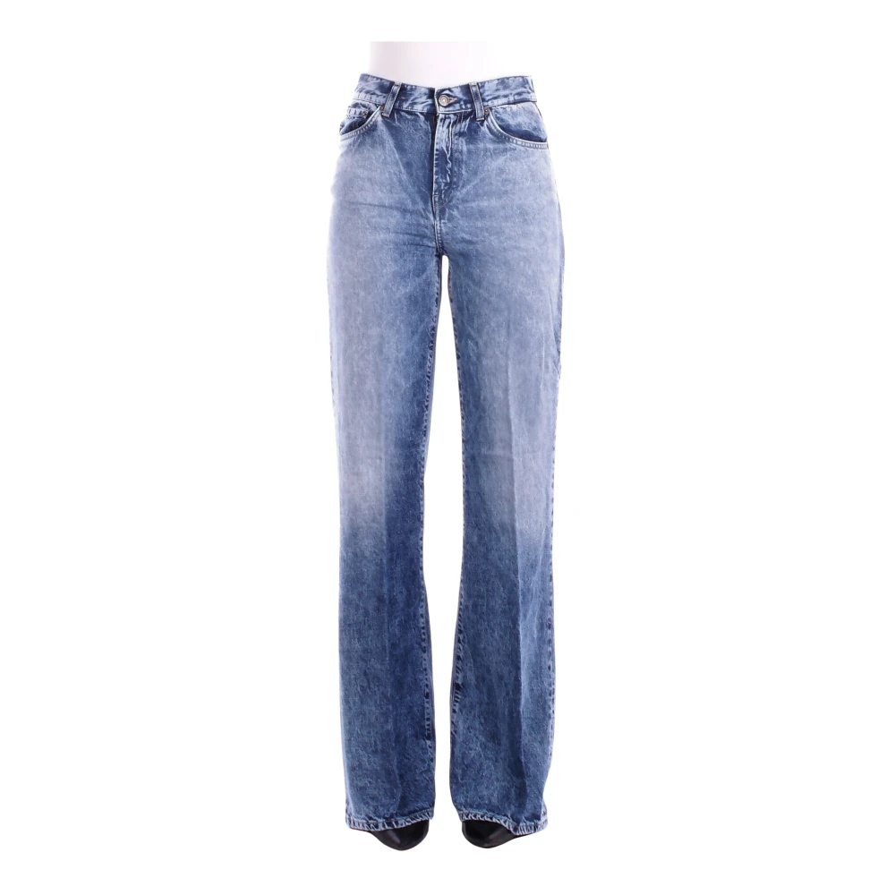 Dondup Damen Blau - Logo Bootcut-Jeans - Jeans - W29