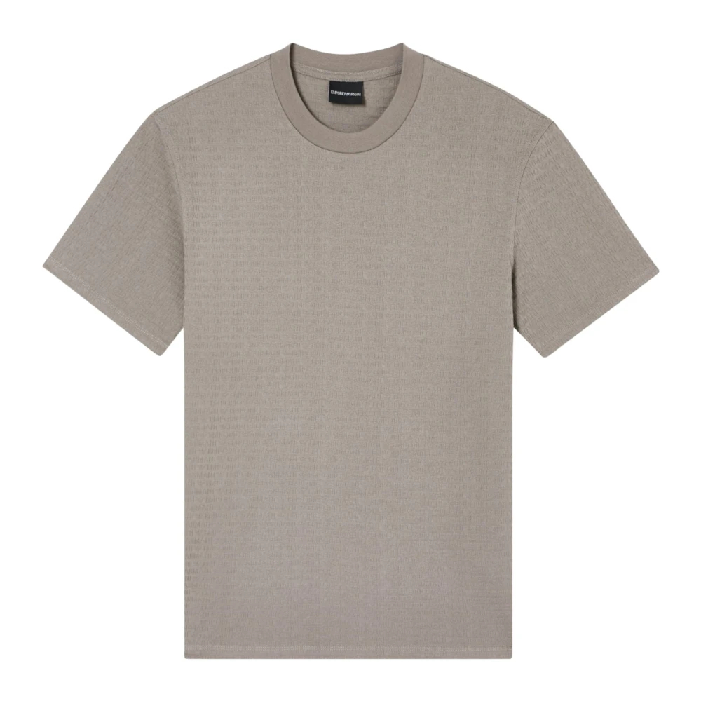 Emporio Armani Herren Beige - Kurzärmeliges T-Shirt - Tops - Xs