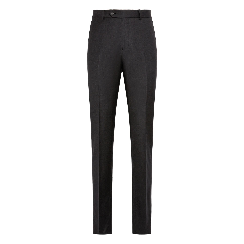 Boggi Milano Herren Schwarz - Slim-Fit Hosen - Trousers - K -Xl