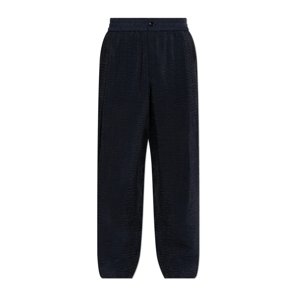 Giorgio Armani Herren Blau - Hose Mit Knittereffekt - Trousers - Xl
