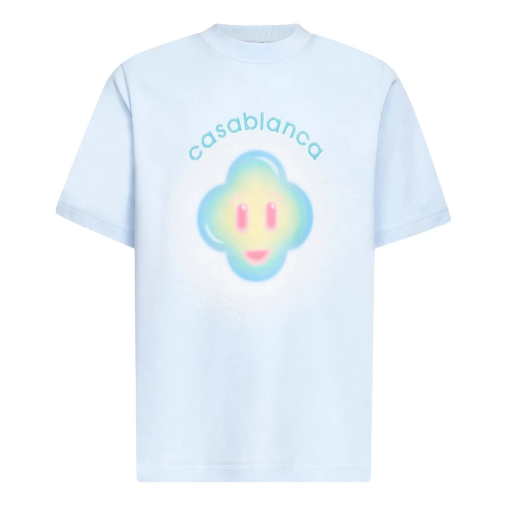 Casablanca Herren Blau - Cotton T-Shirt - Tops - M